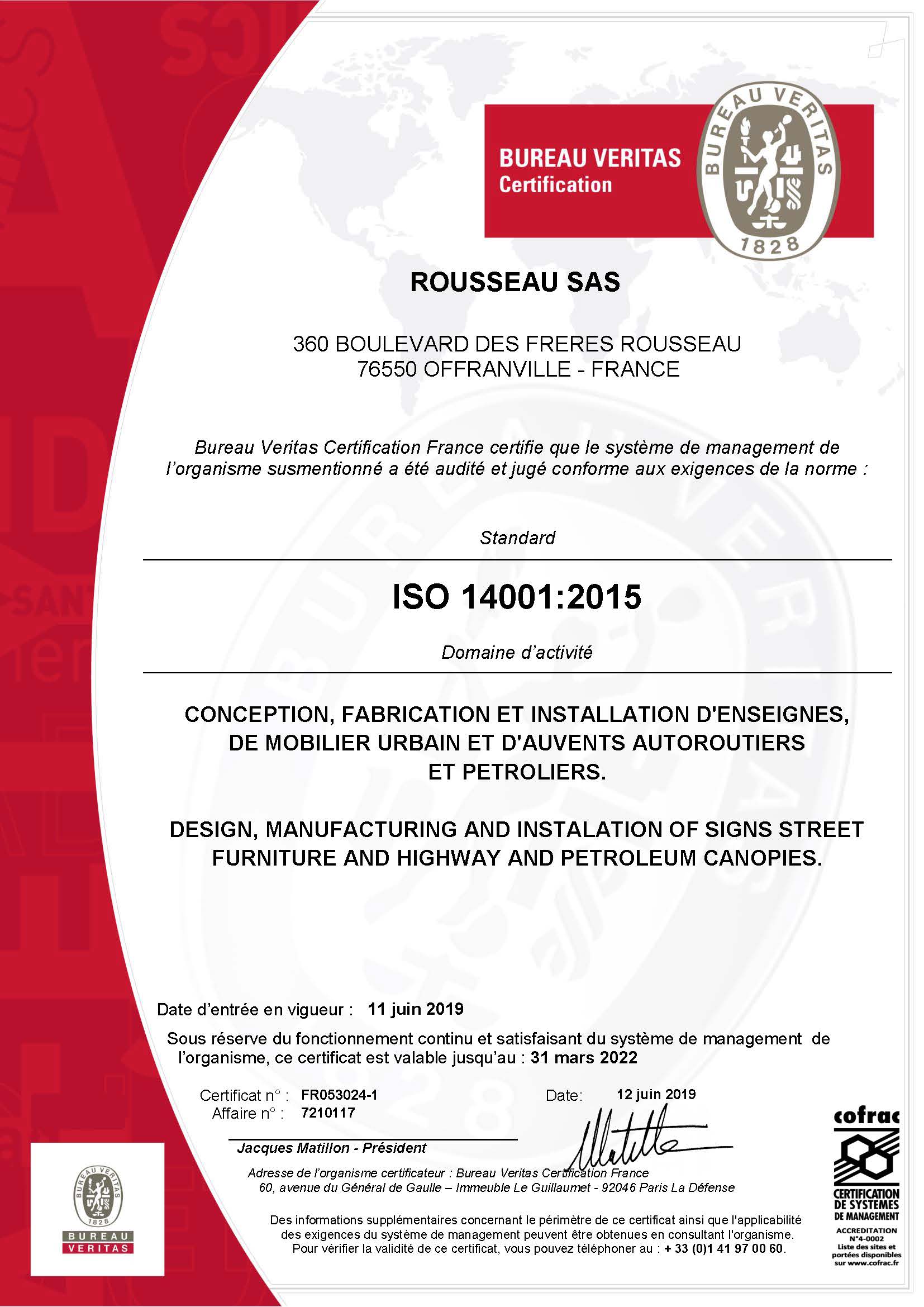 ISO 14001V2015