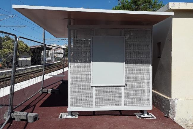 Passengers waiting shelters of Juan les Pins